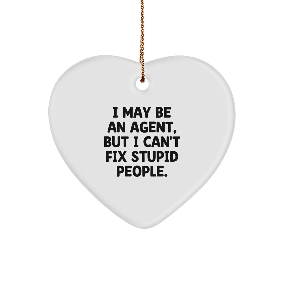 Agent Keepsake Christmas Ornament for Him Gift - Image 1