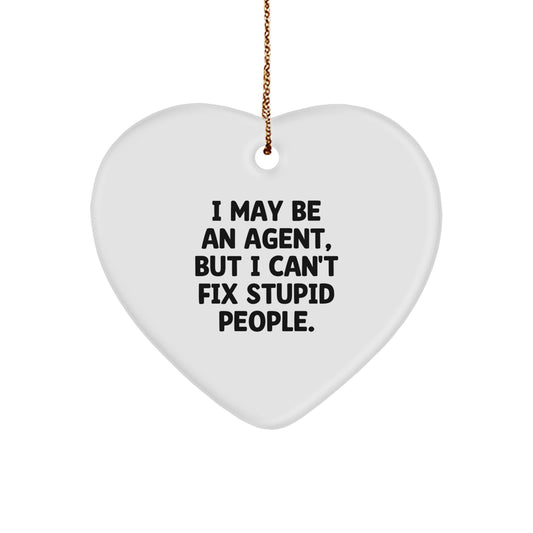 Agent Keepsake Christmas Ornament for Him Gift - Image 1