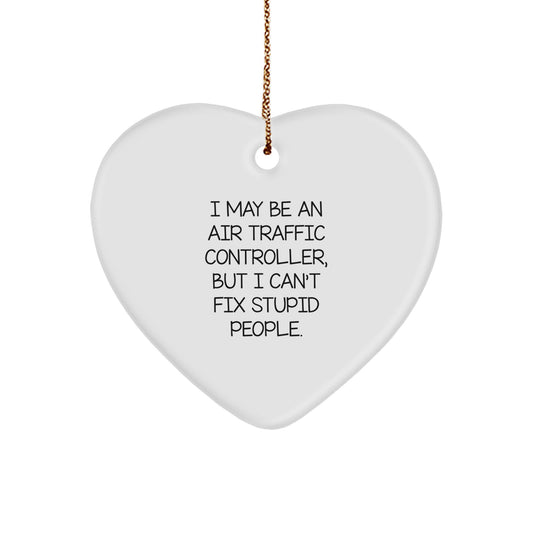 Christmas Gift Surprise Heart Ornament for Teens Air Traffic Controller - Image 1