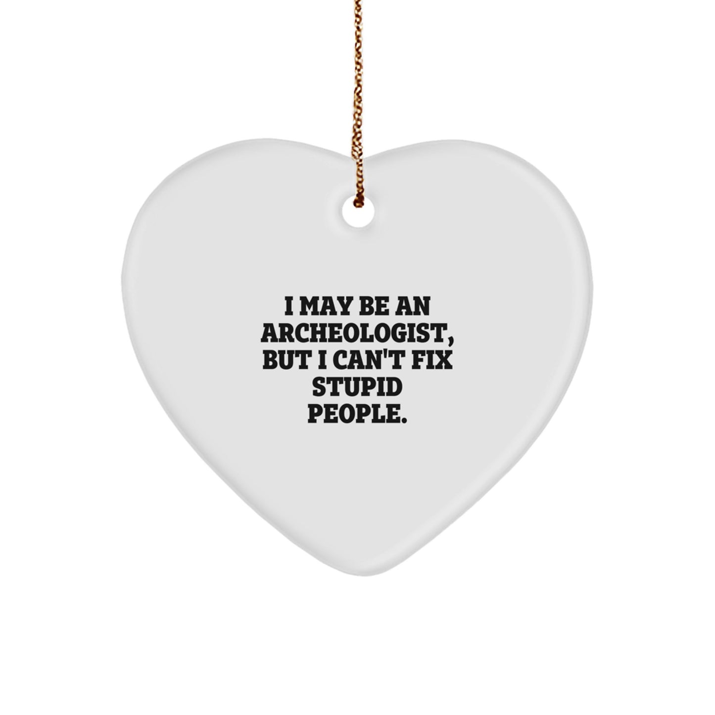 Archeologist Favorite Heart Ornament for Kids Christmas Gift - Image 1