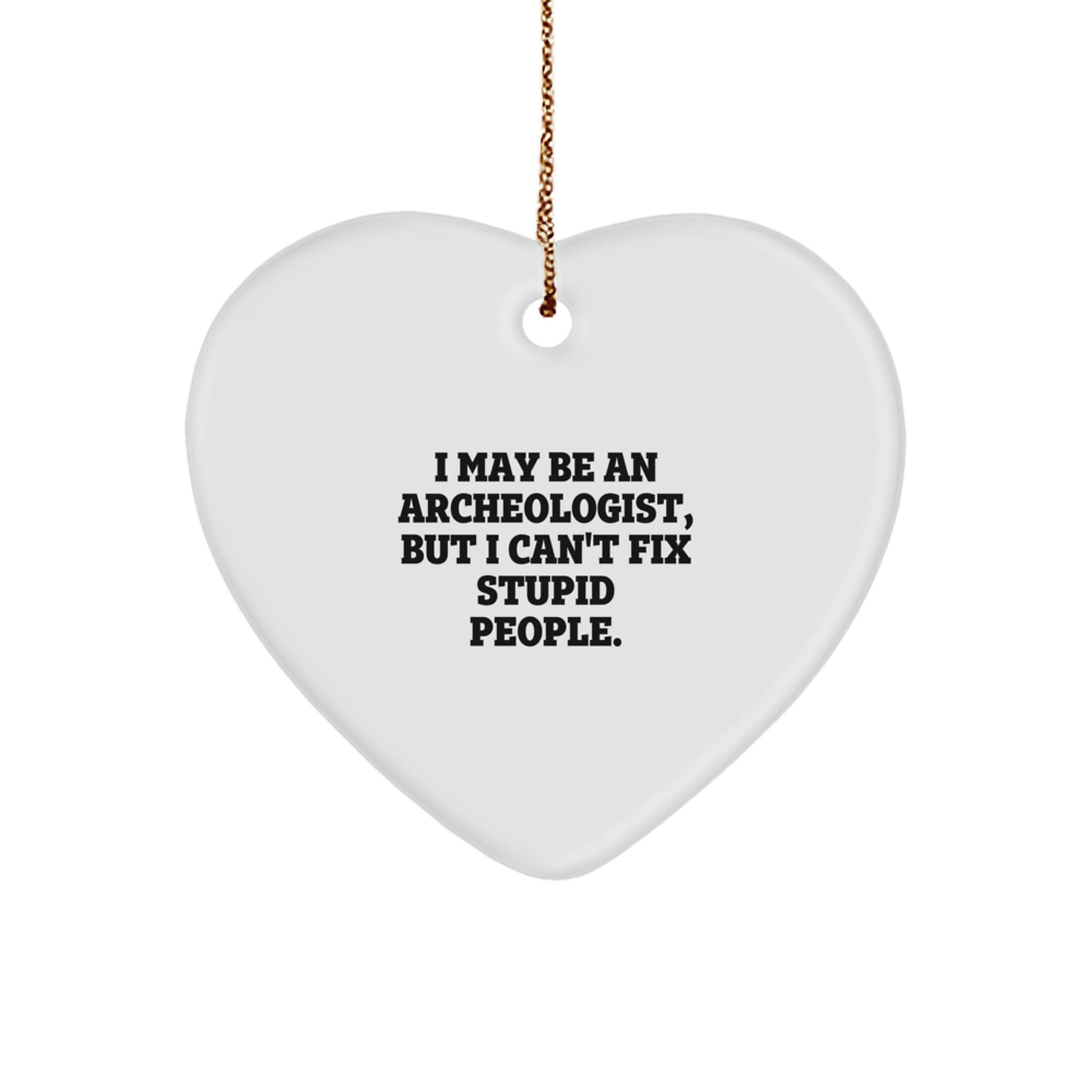 Archeologist Favorite Heart Ornament for Kids Christmas Gift - Image 1