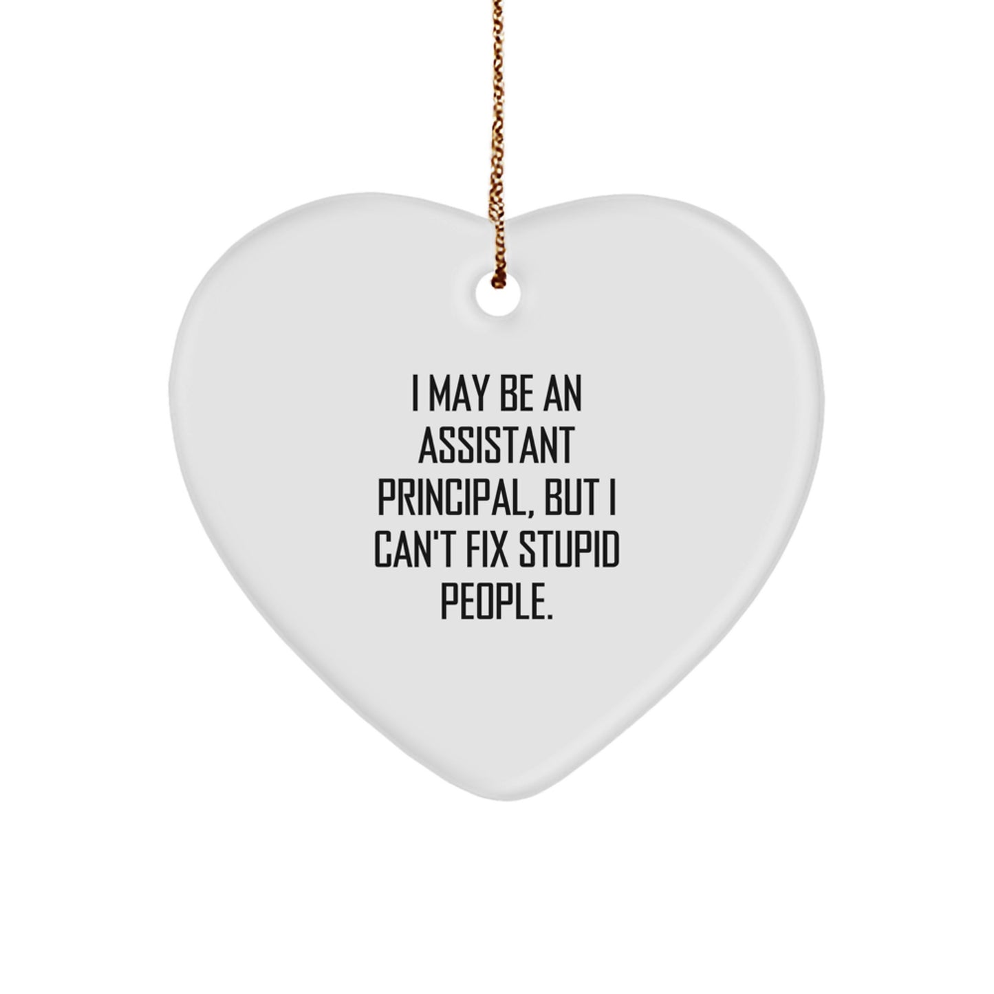 Sarcastic Assistant Principal Christmas Ornament for Roommates Gift - Image 1