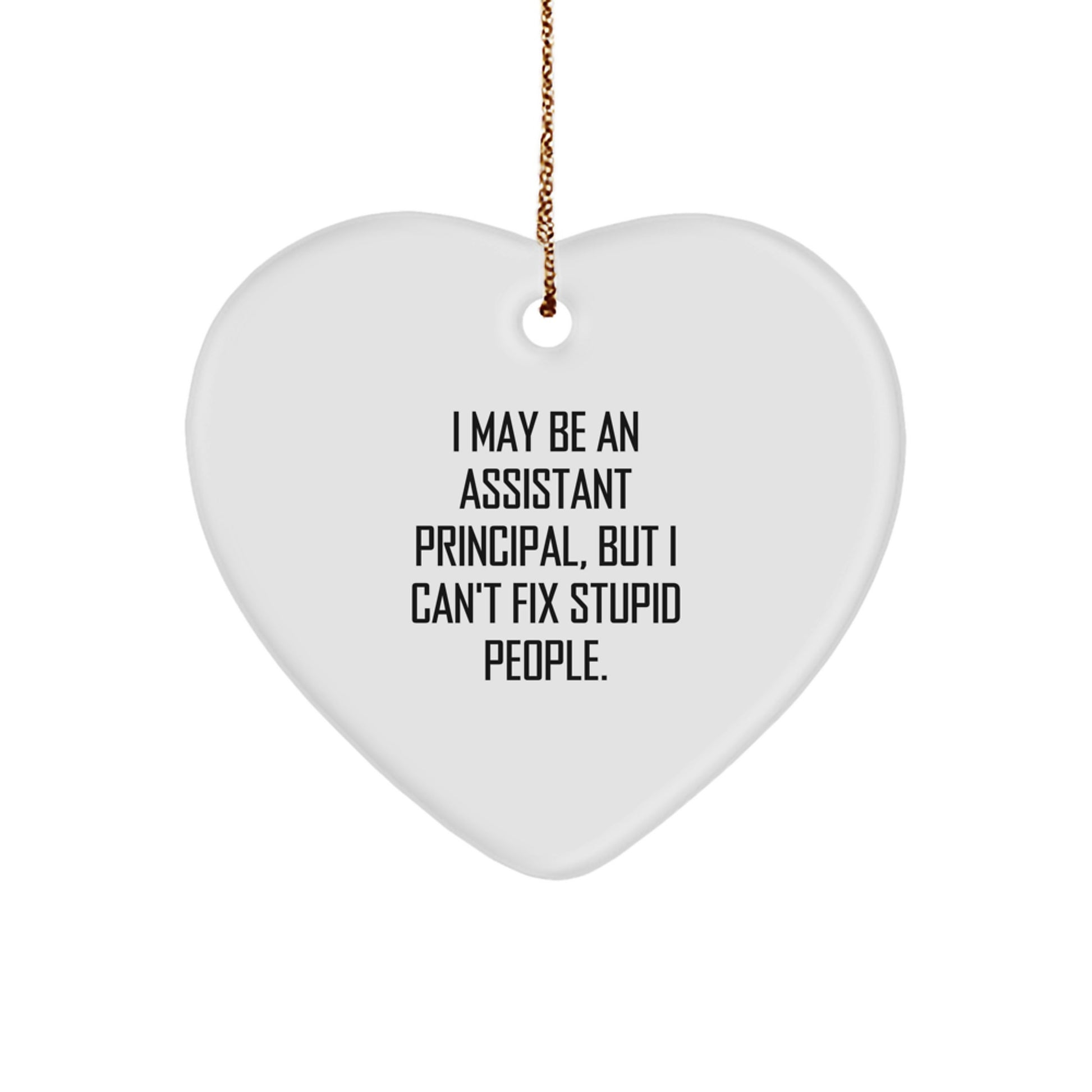 Sarcastic Assistant Principal Christmas Ornament for Roommates Gift - Image 1