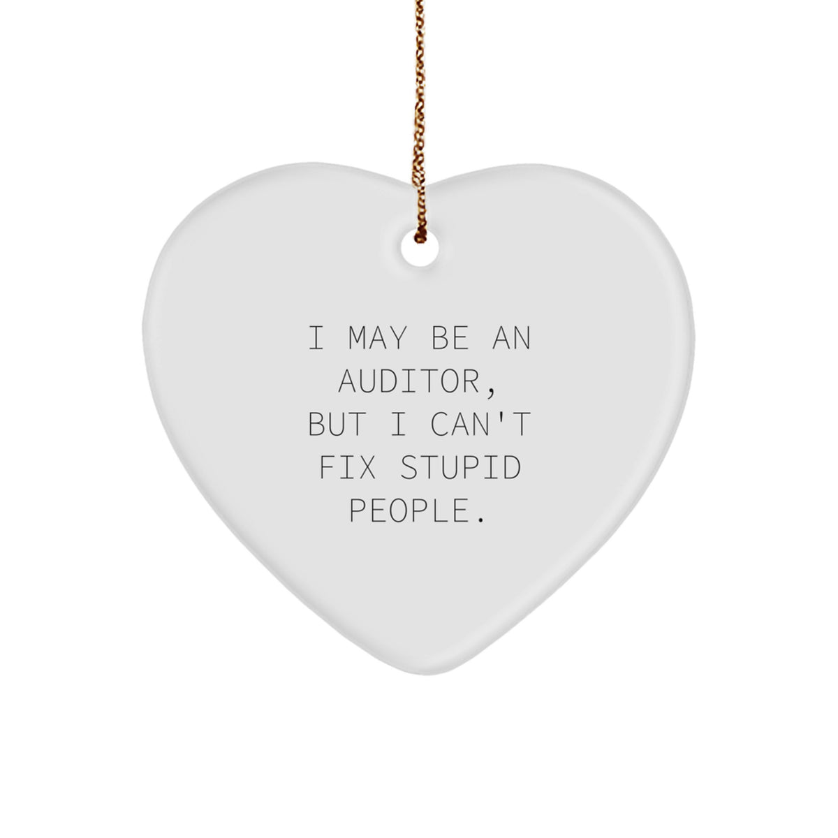 Auditor Keepsake Christmas Ornament for Him Gift - Image 1