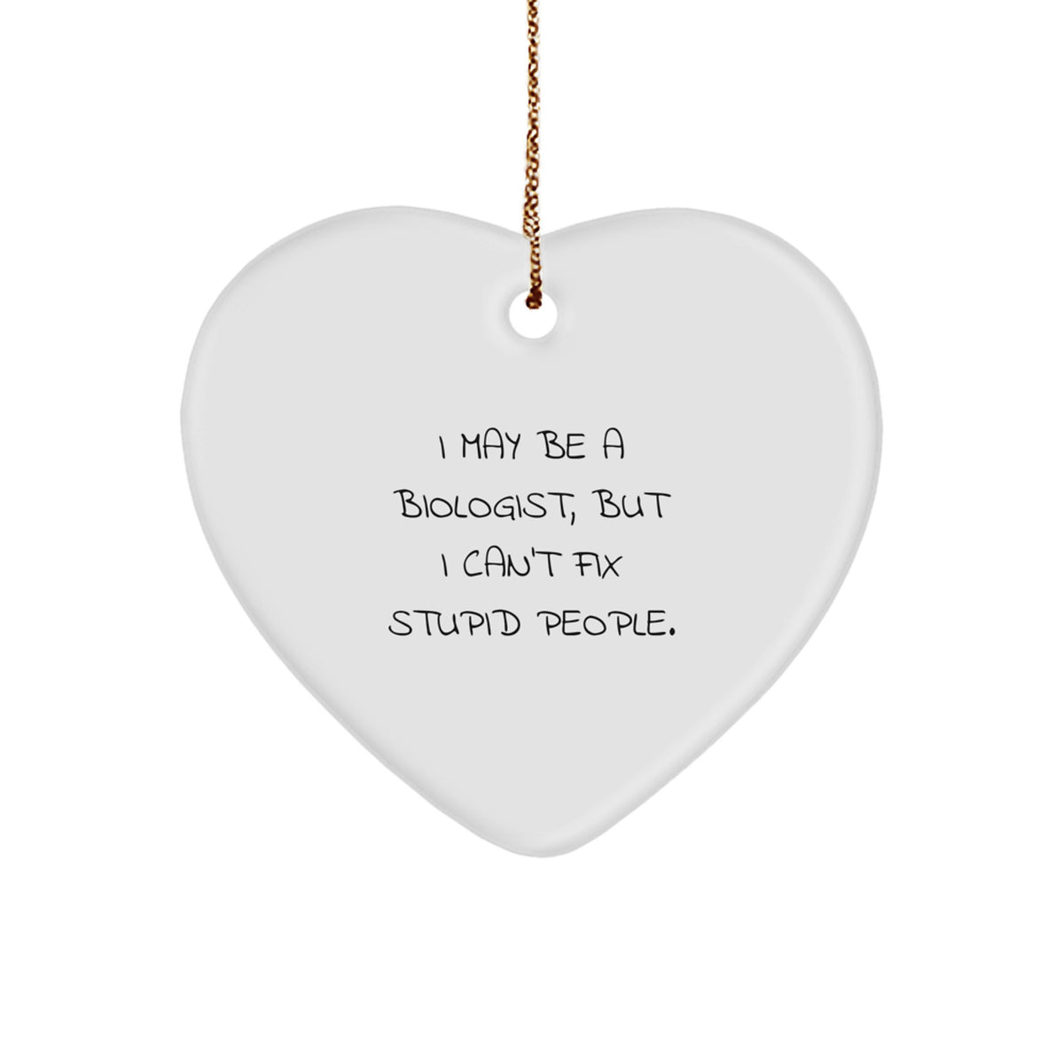 Quirky Biologist Christmas Ornament for Friends Gift – Novelty - Image 1