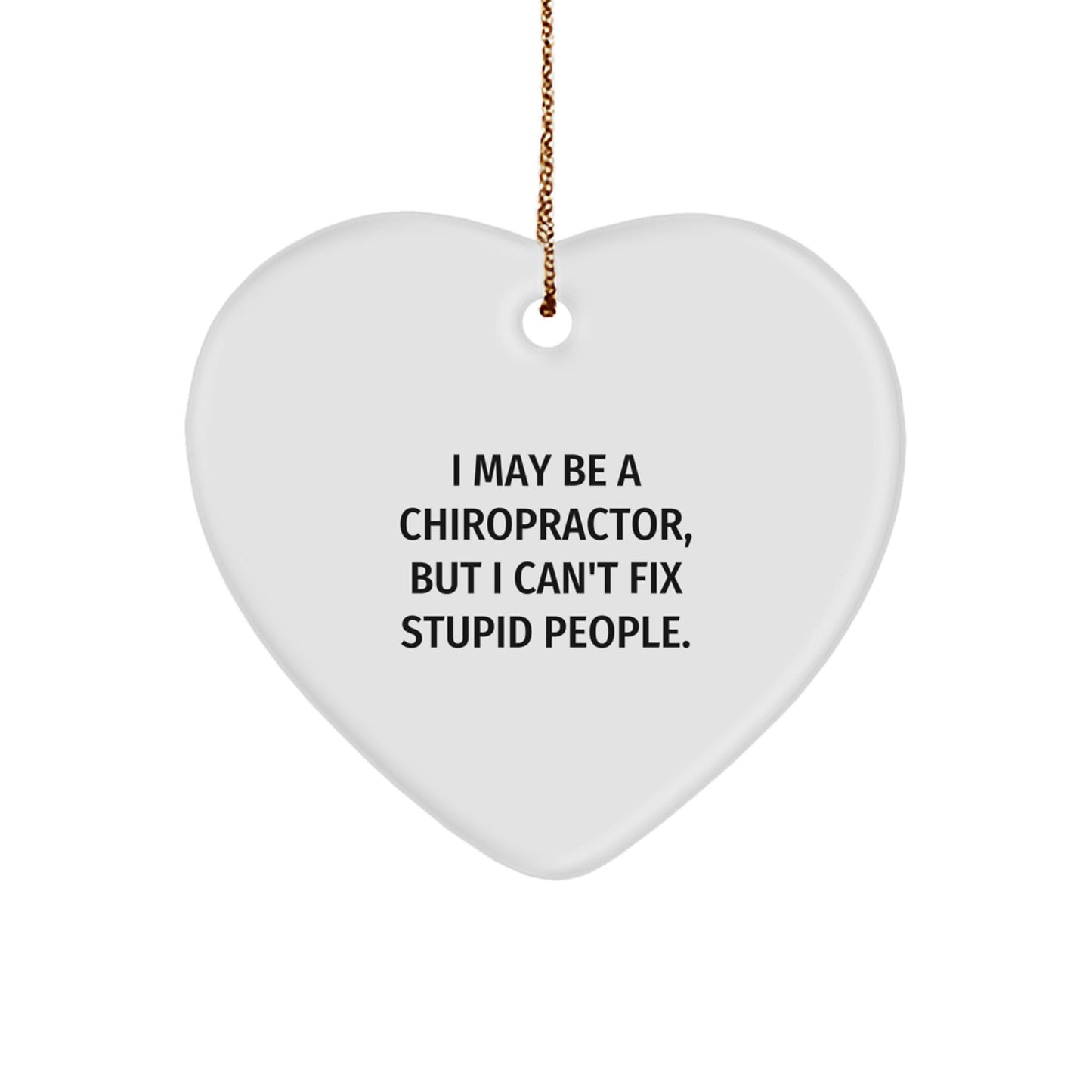 Christmas Gift for Her Chiropractor Heart Ornament Present - Image 1