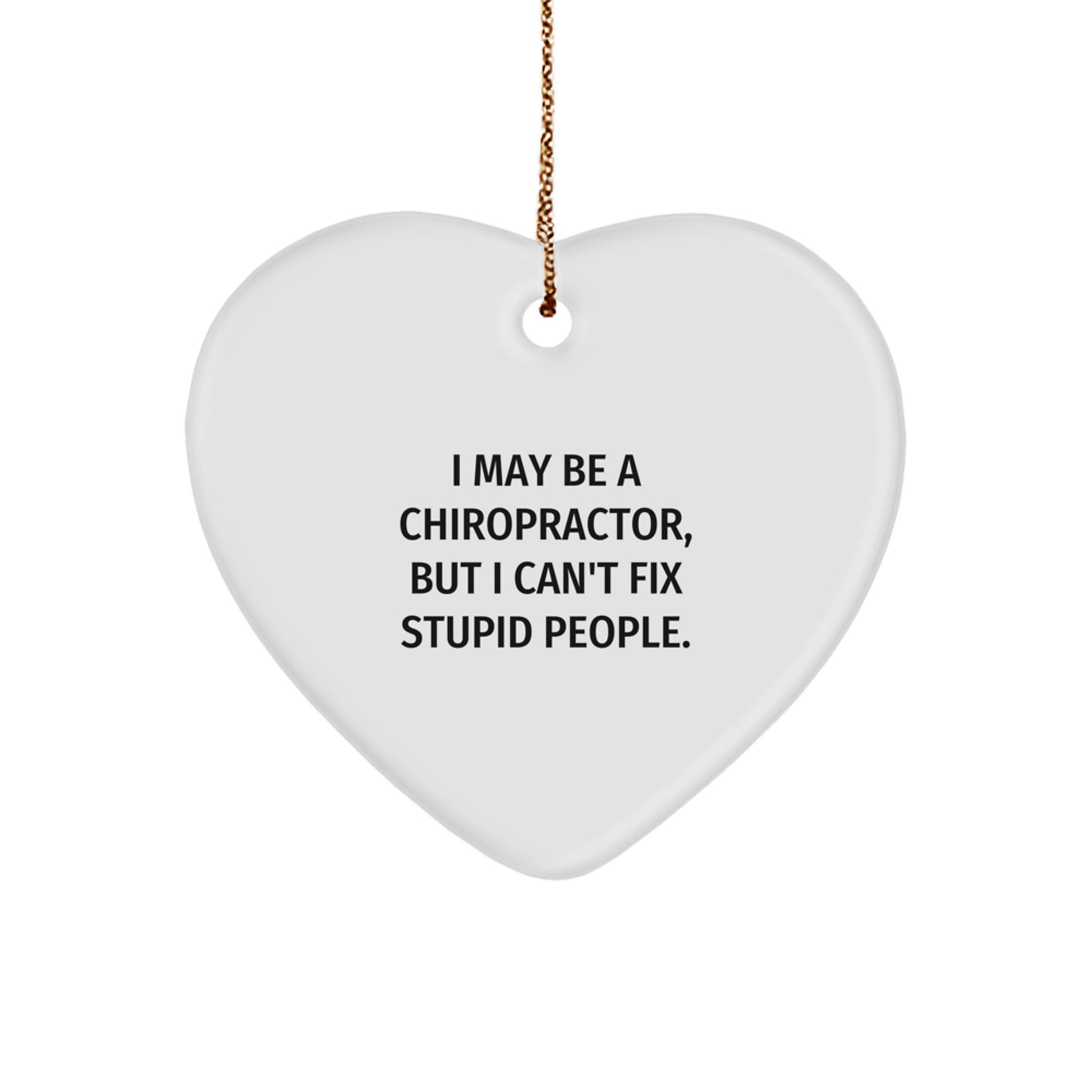 Christmas Gift for Her Chiropractor Heart Ornament Present - Image 1