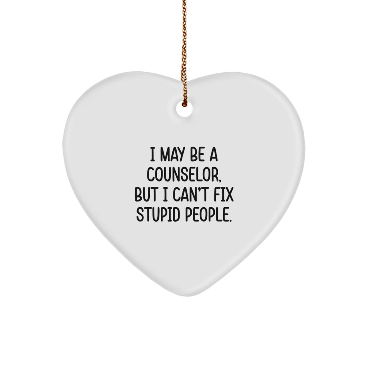 Witty Counselor Christmas Ornament Gift for Friends - Image 1
