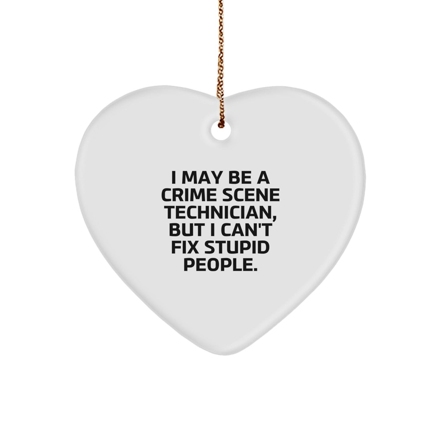 Crime Scene Technician Keepsake Christmas Ornament for Him Gift - Image 1