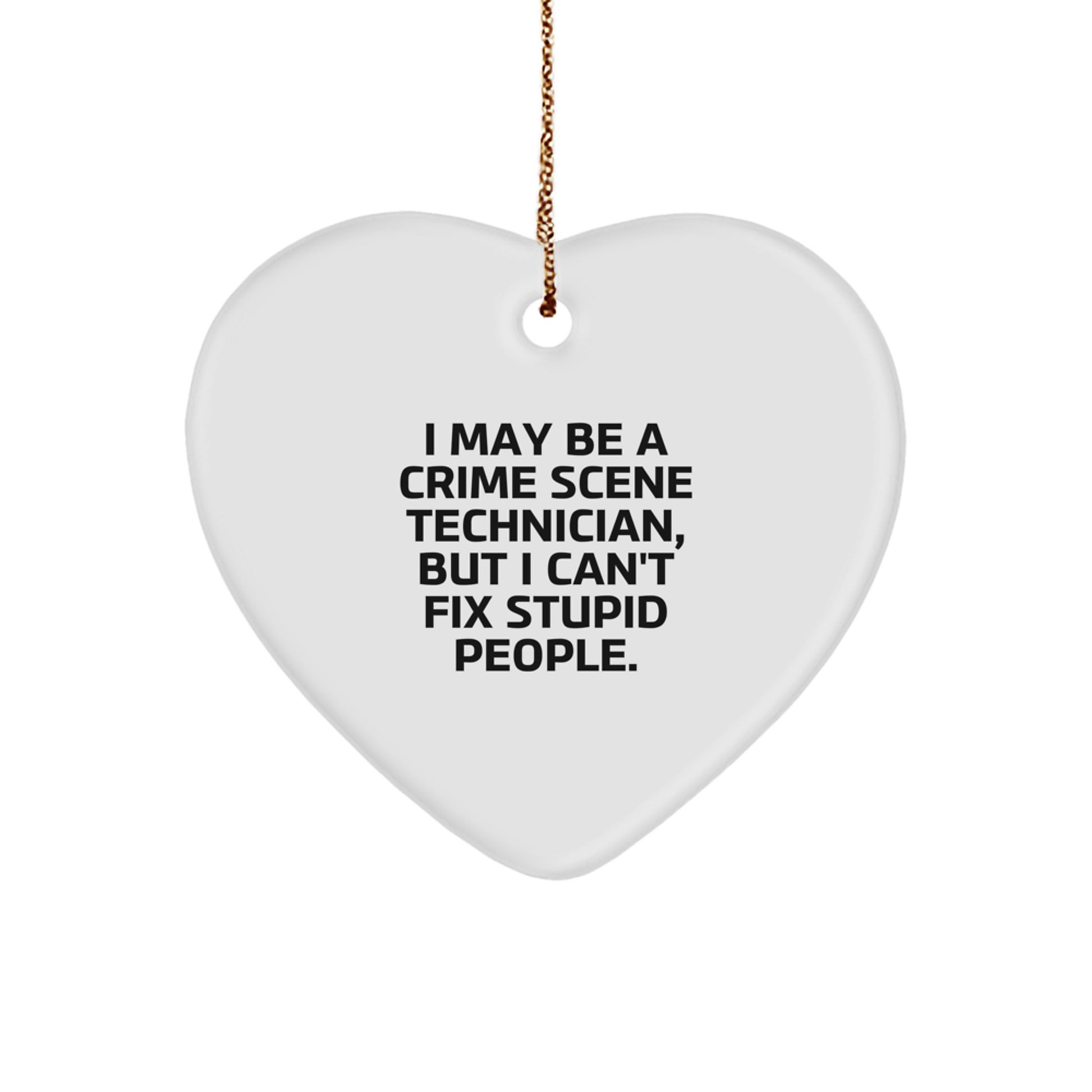 Crime Scene Technician Keepsake Christmas Ornament for Him Gift - Image 1