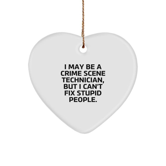 Crime Scene Technician Keepsake Christmas Ornament for Him Gift - Image 1