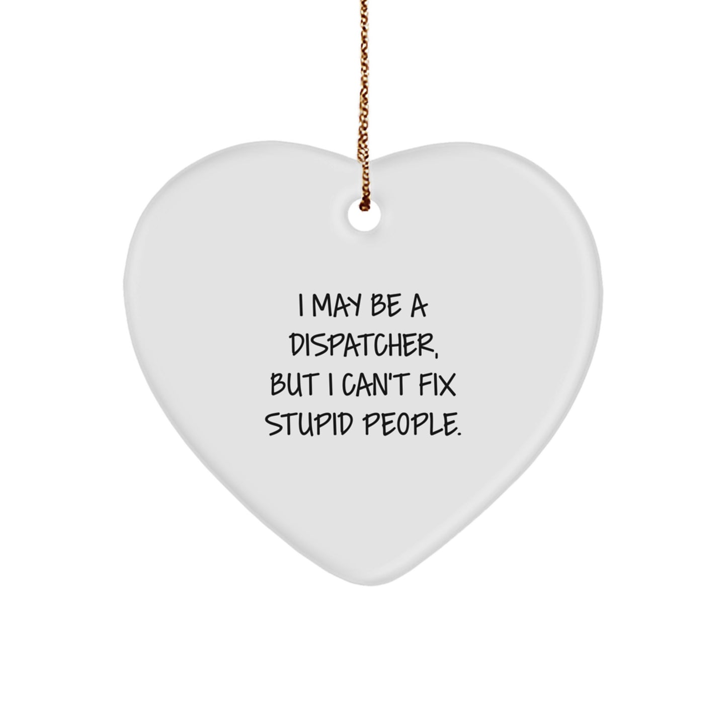 Christmas Gift for Her Dispatcher Heart Ornament Keepsake Present - Image 1
