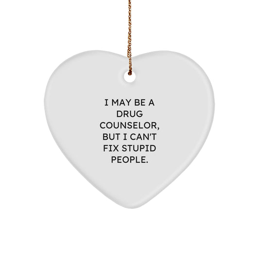 Drug Counselor Keepsake Christmas Ornament for Him Gift Funny - Image 1