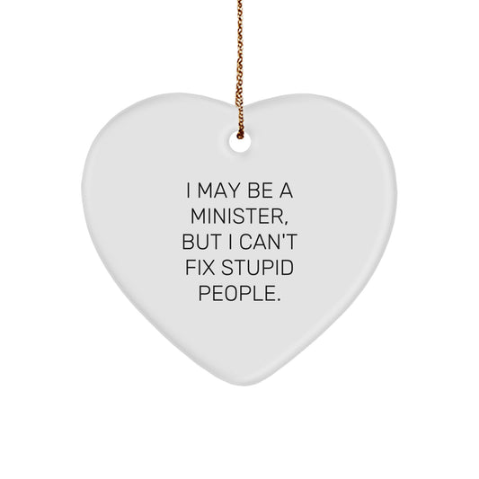 Playful Minister Novelty Christmas Ornament for Friends Surprise Gift - Image 1