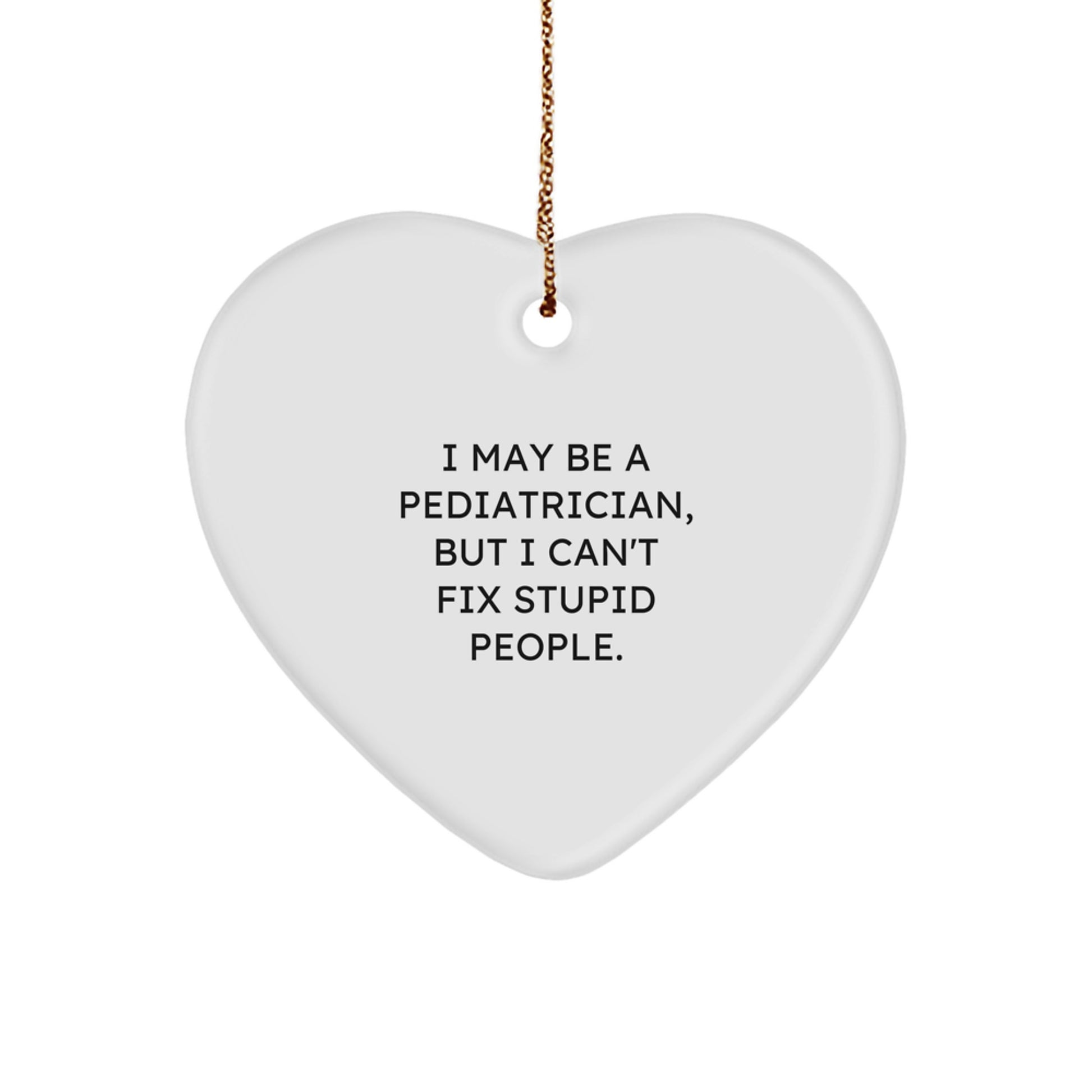 Pediatrician Treasure Heart Ornament for Family Christmas Gift - Image 1