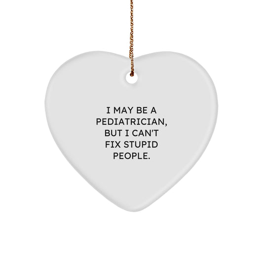 Pediatrician Treasure Heart Ornament for Family Christmas Gift - Image 1