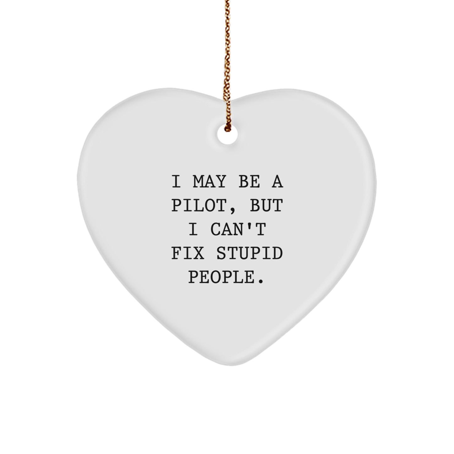 Pilot Favorite Heart Ornament for Kids Christmas Gift - Image 1