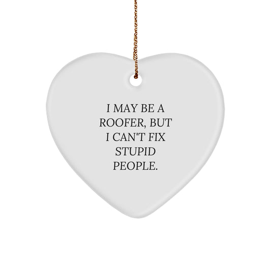 Sarcastic Roofer Christmas Ornament for Friends Novelty Gift - Image 1