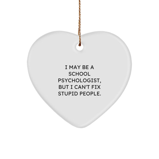 Sarcastic School Psychologist Christmas Ornament for Friends Gift - Image 1