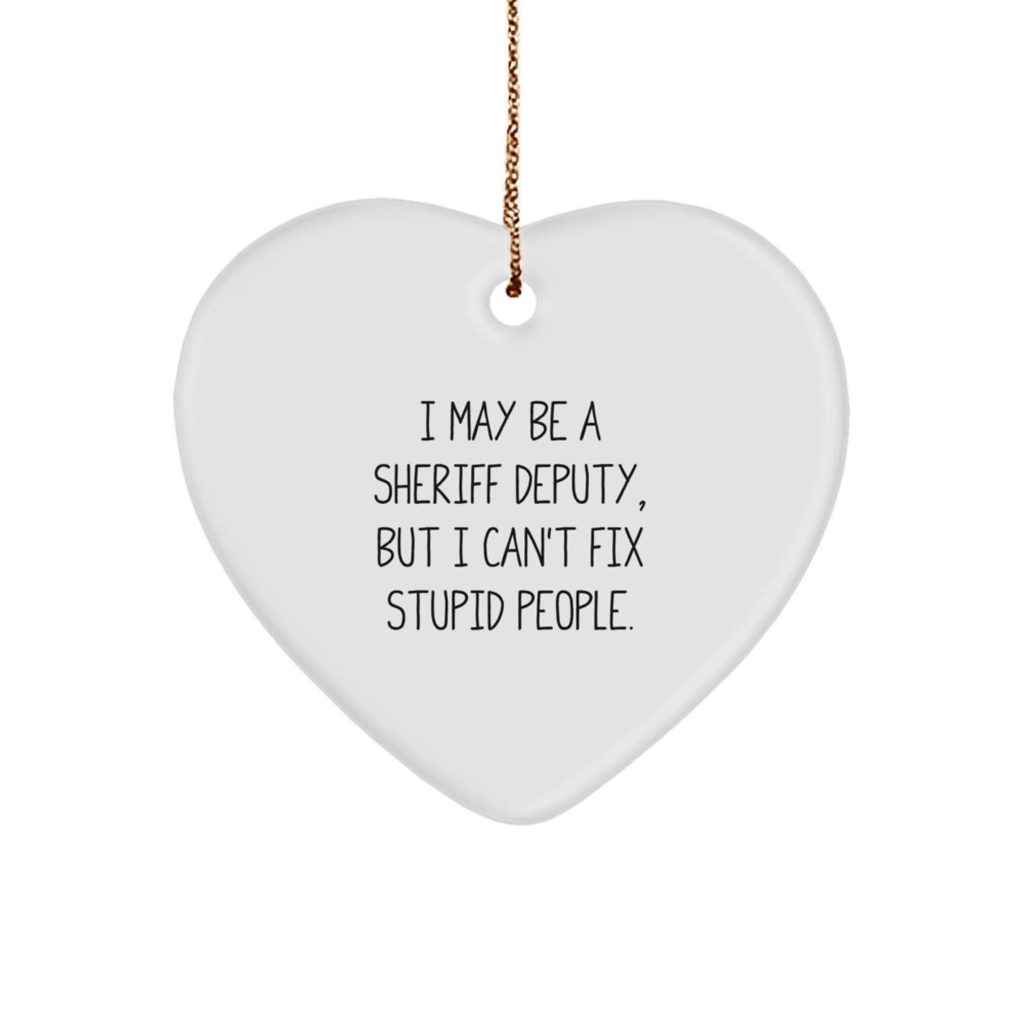 Sheriff Deputy Christmas Ornament Keepsake for Him Gift - Image 1