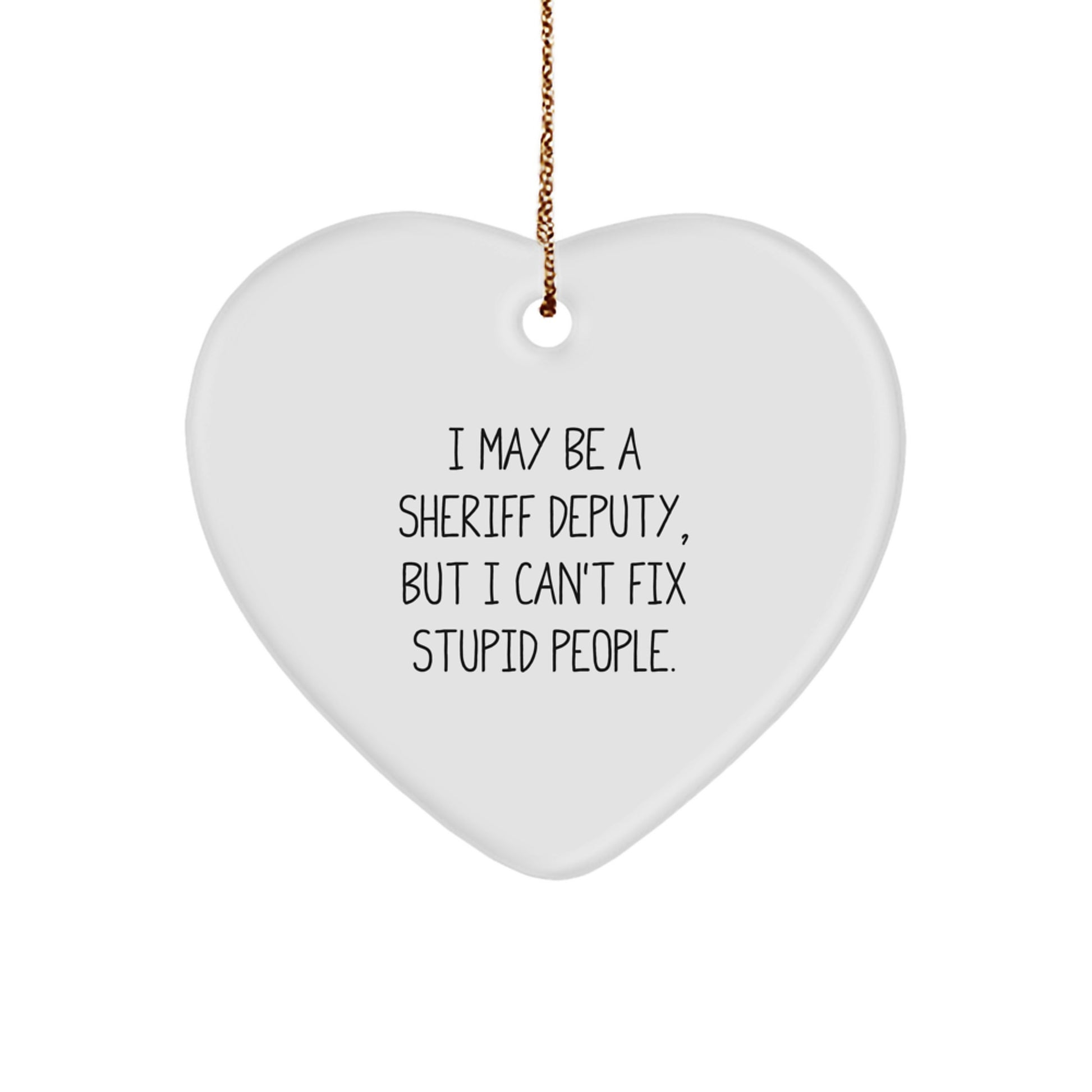 Sheriff Deputy Christmas Ornament Keepsake for Him Gift - Image 1