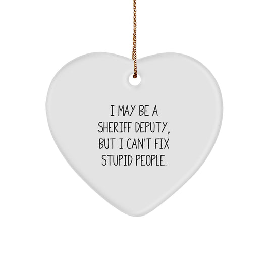 Sheriff Deputy Christmas Ornament Keepsake for Him Gift - Image 1