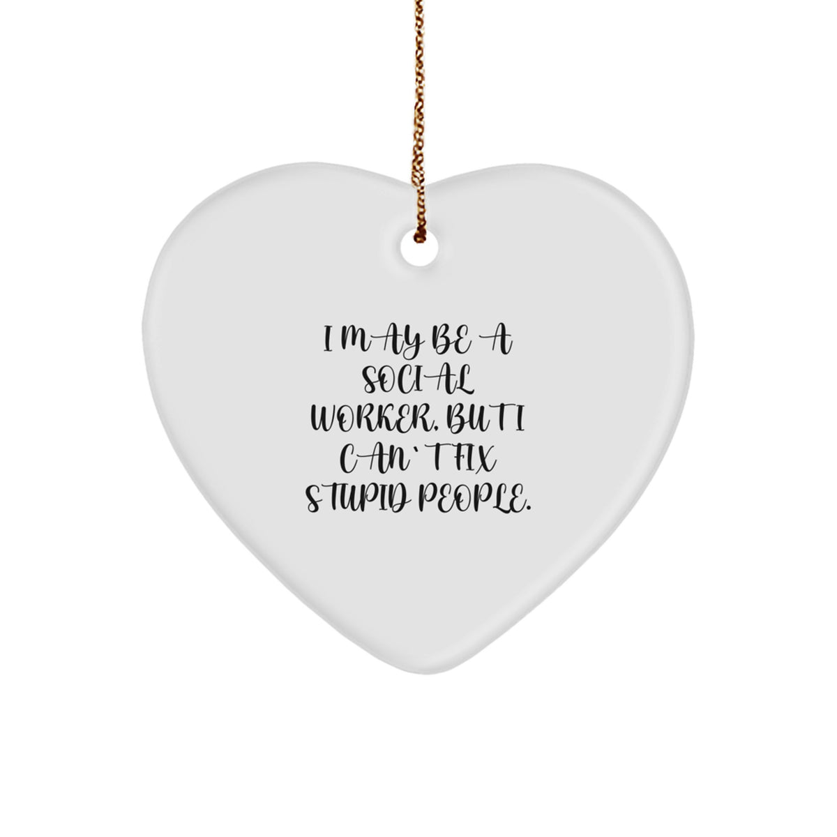 Social Worker Keepsake Christmas Ornament for Him Gift - Image 1