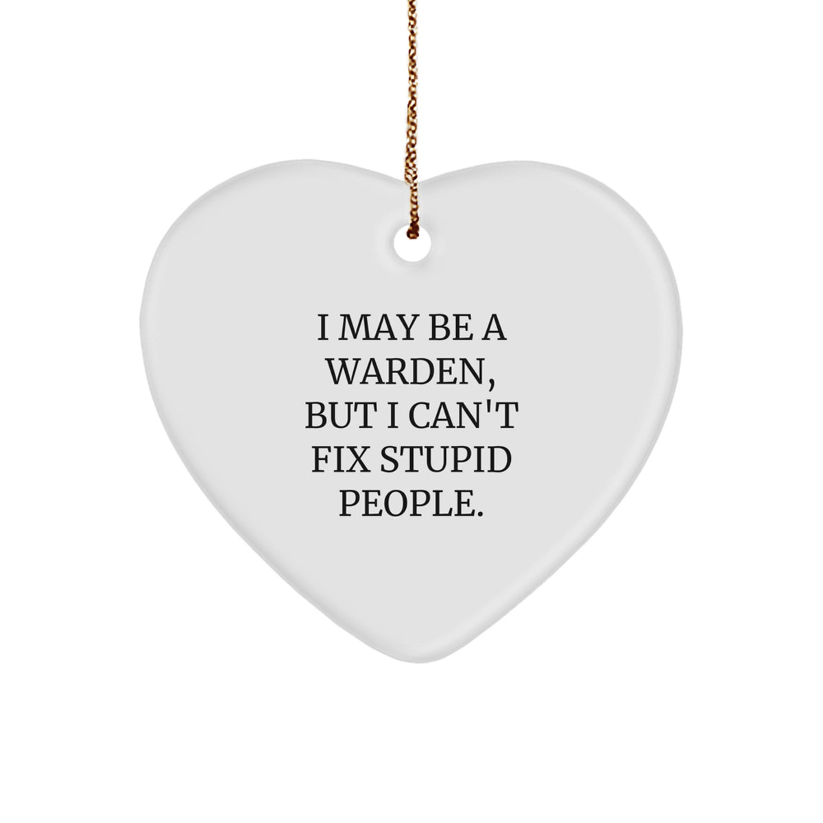Warden Keepsake Christmas Ornament for Him Gift – Holiday Keepsake - Image 1