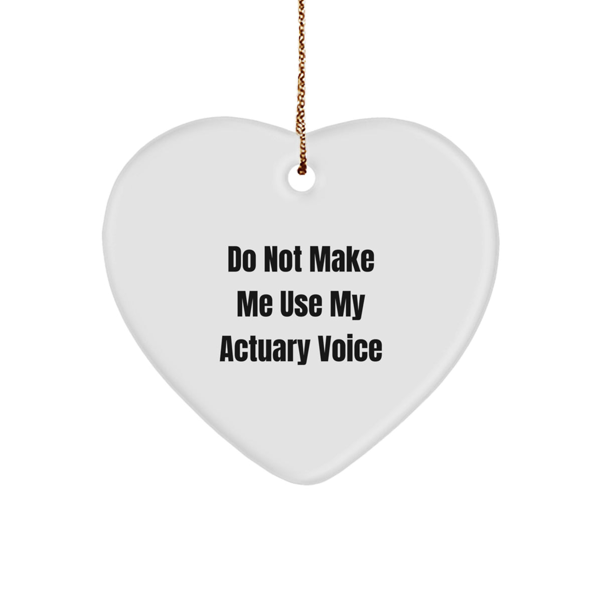 Actuary Favorite Heart Ornament for Kids Christmas Gift - Image 1