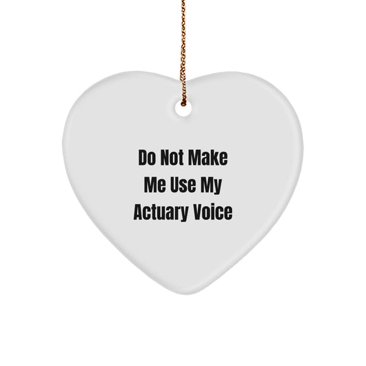 Actuary Favorite Heart Ornament for Kids Christmas Gift - Image 1