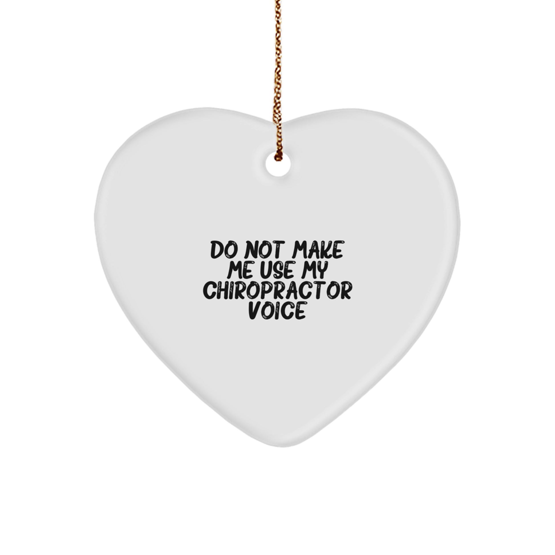 Chiropractor Heart Ornament for Kids Favorite Christmas Gift - Image 1