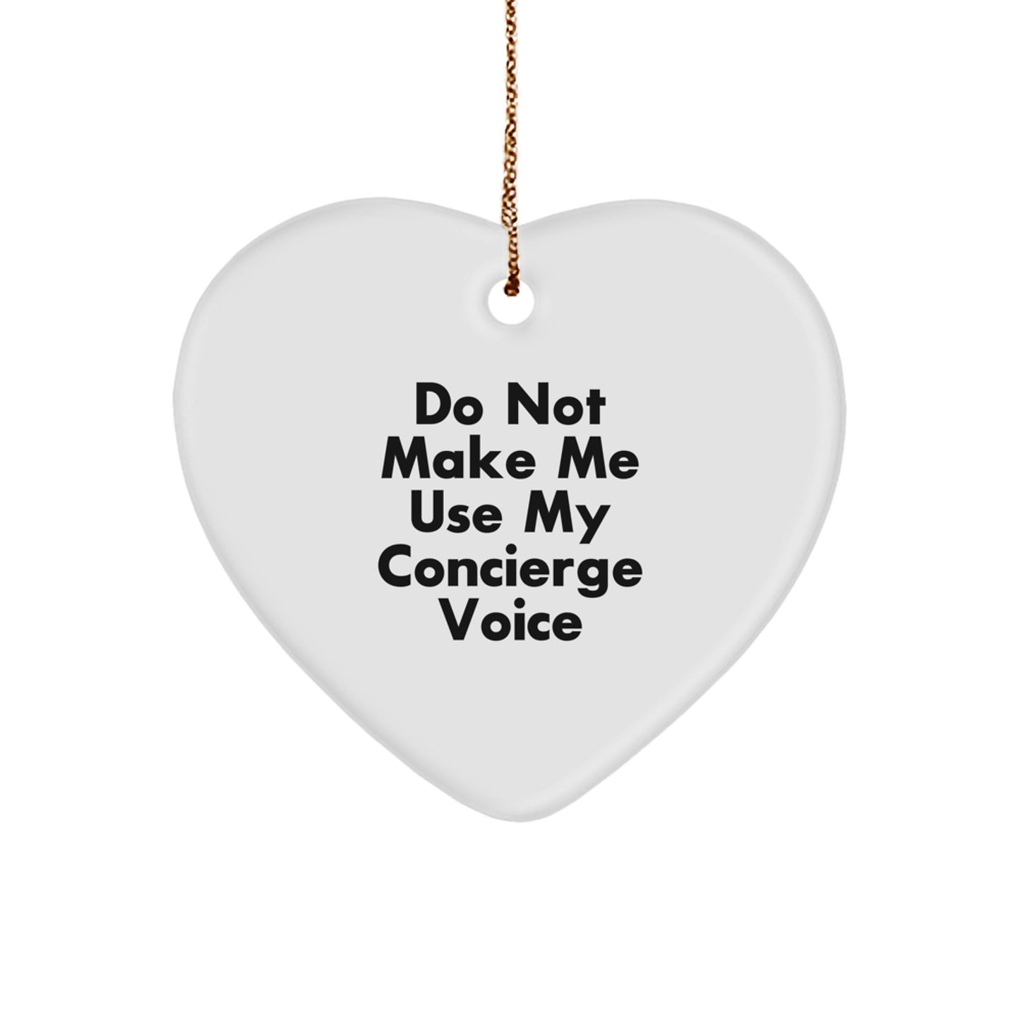 Concierge Heart Ornament Idea Gift for Coworkers Christmas - Image 1