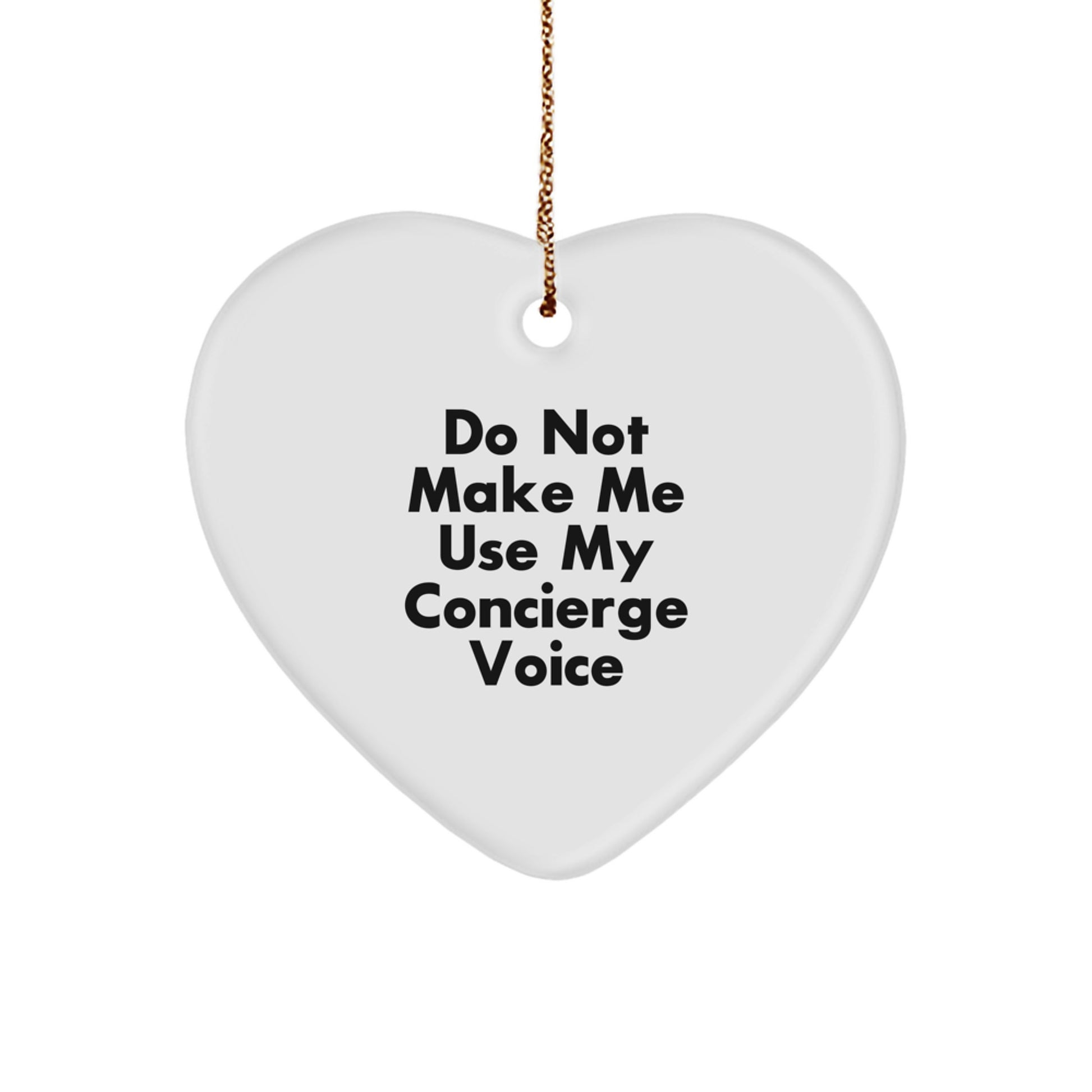Concierge Heart Ornament Idea Gift for Coworkers Christmas - Image 1