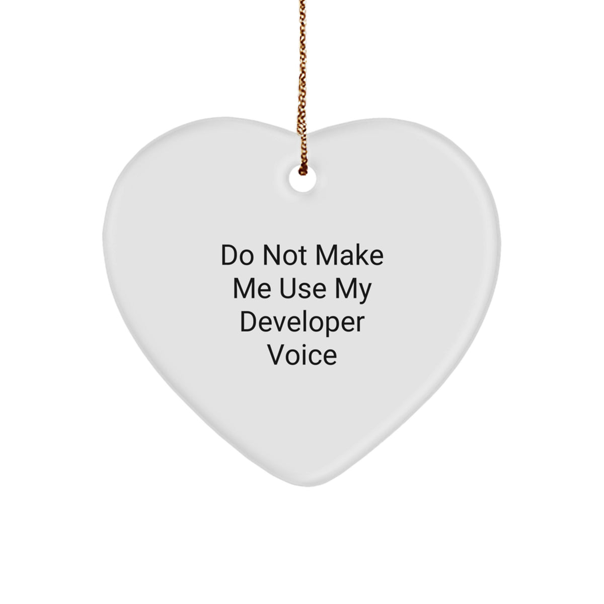 Developer Keepsake Heart Bright Christmas Ornament for Him Gift - Image 1