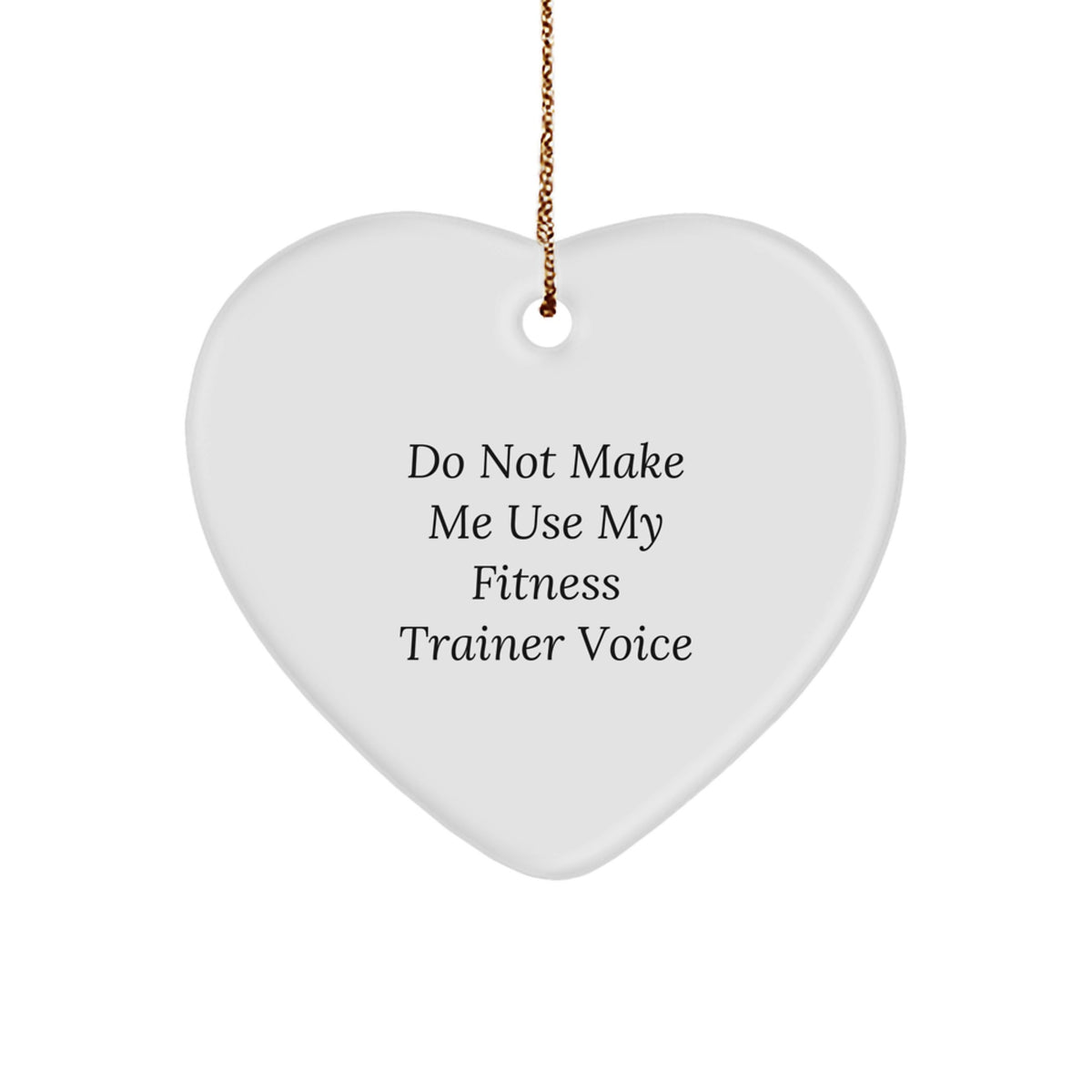 Sarcastic Fitness Trainer Christmas Ornament Gift for Friends Novelty - Image 1