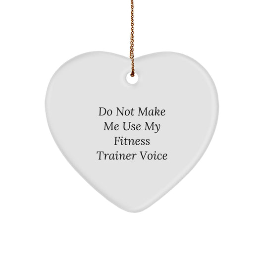 Sarcastic Fitness Trainer Christmas Ornament Gift for Friends Novelty - Image 1