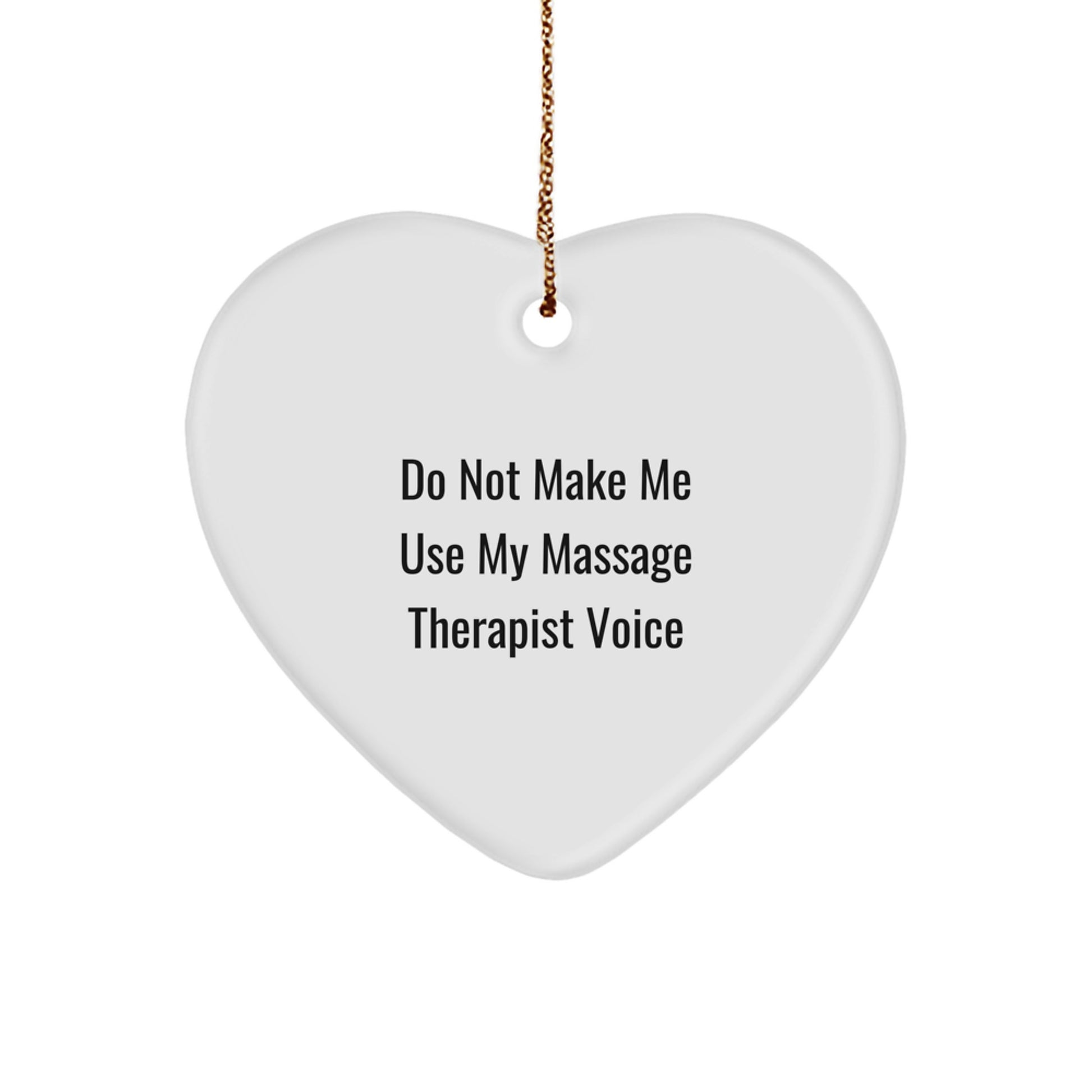 Christmas Gift for Her Massage Therapist Heart Ornament Present - Image 1