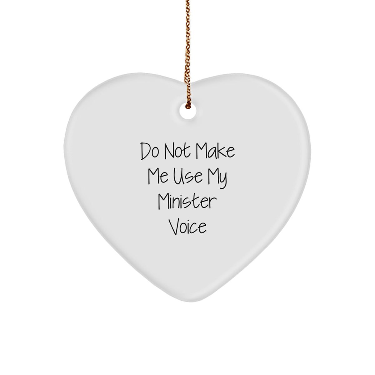 Sarcastic Minister Christmas Ornament Gift for Friends Novelty - Image 1