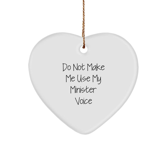 Sarcastic Minister Christmas Ornament Gift for Friends Novelty - Image 1