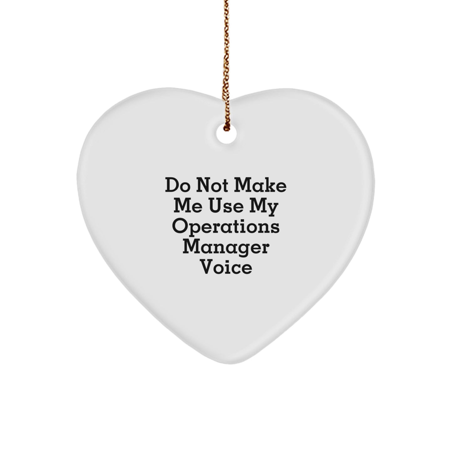 Sassy Operations Manager Christmas Ornament Gift for Friends - Image 1