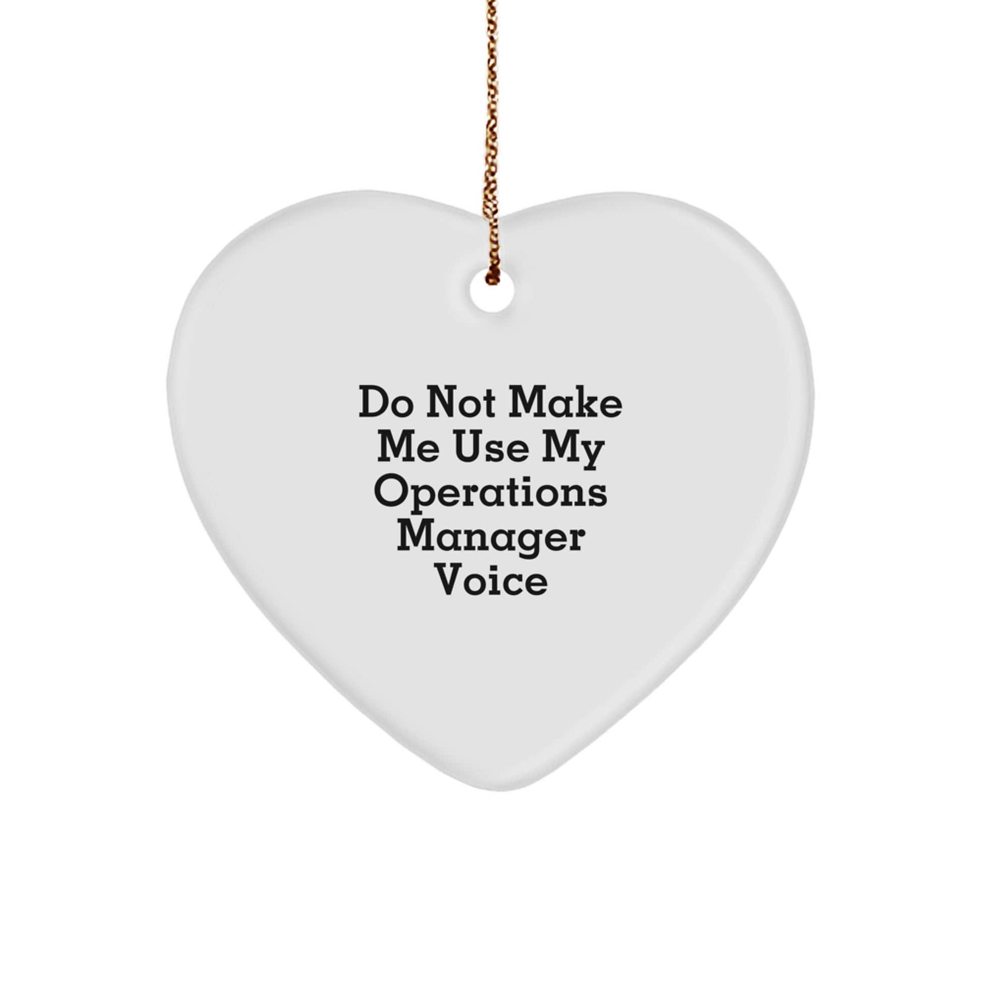 Sassy Operations Manager Christmas Ornament Gift for Friends - Image 1