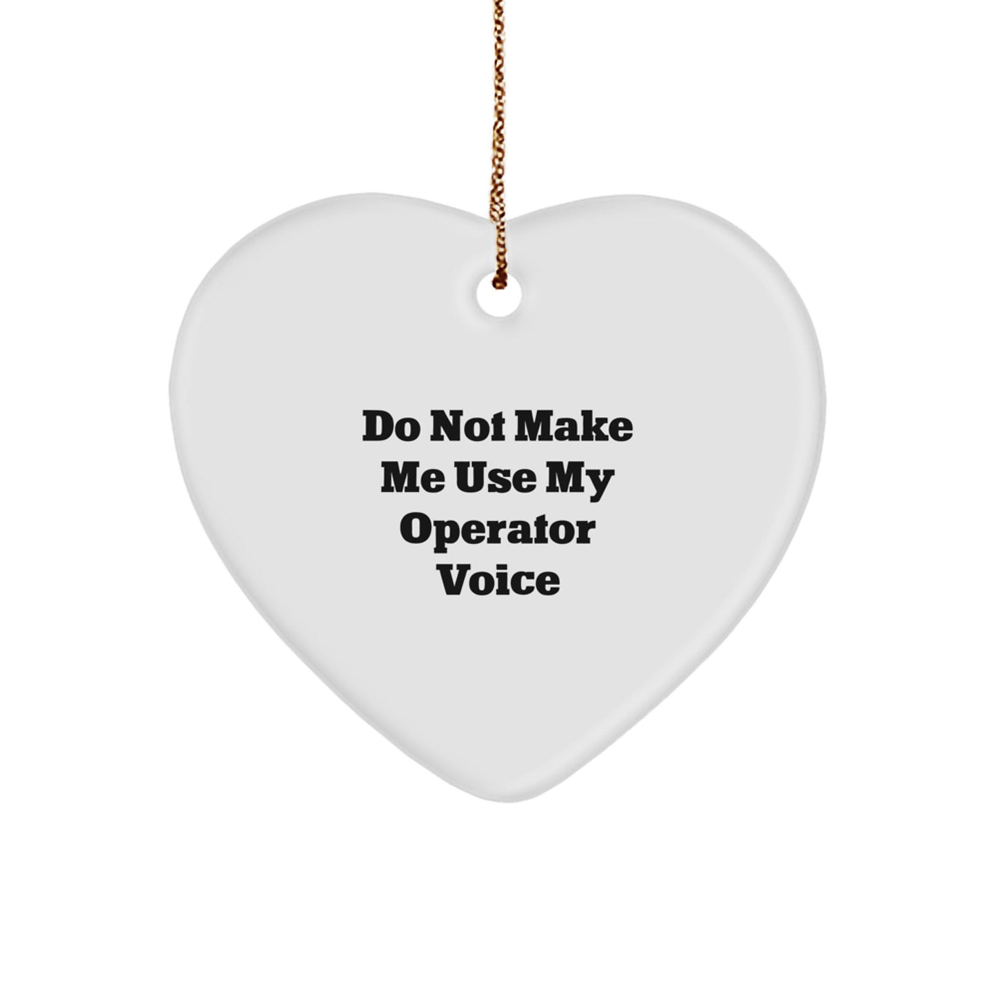 Funny Operator Heart Ornament Gifts from Men to Women Colleagues for Christmas Unique Presents - Image 1
