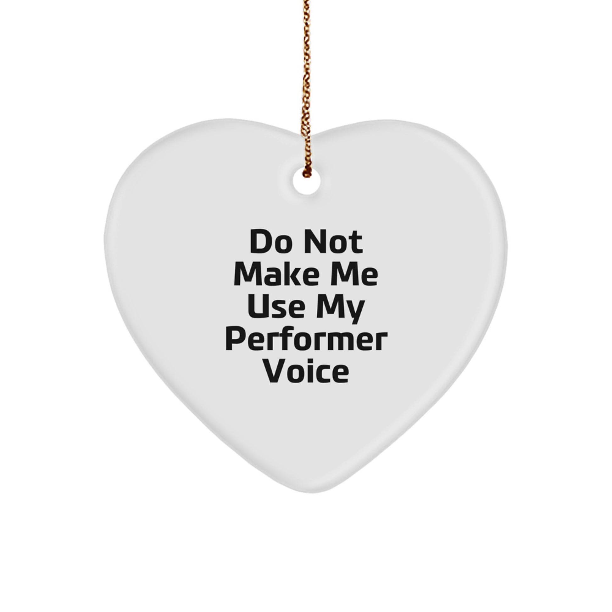 Family Treasure Performer Heart Ornament Christmas Gift - Image 1