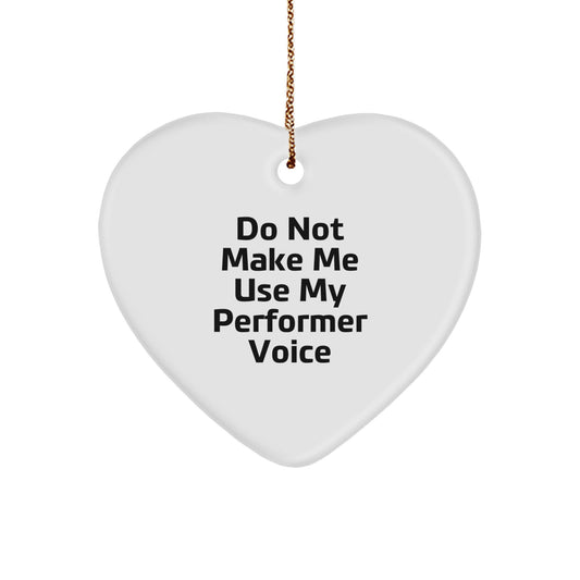 Family Treasure Performer Heart Ornament Christmas Gift - Image 1