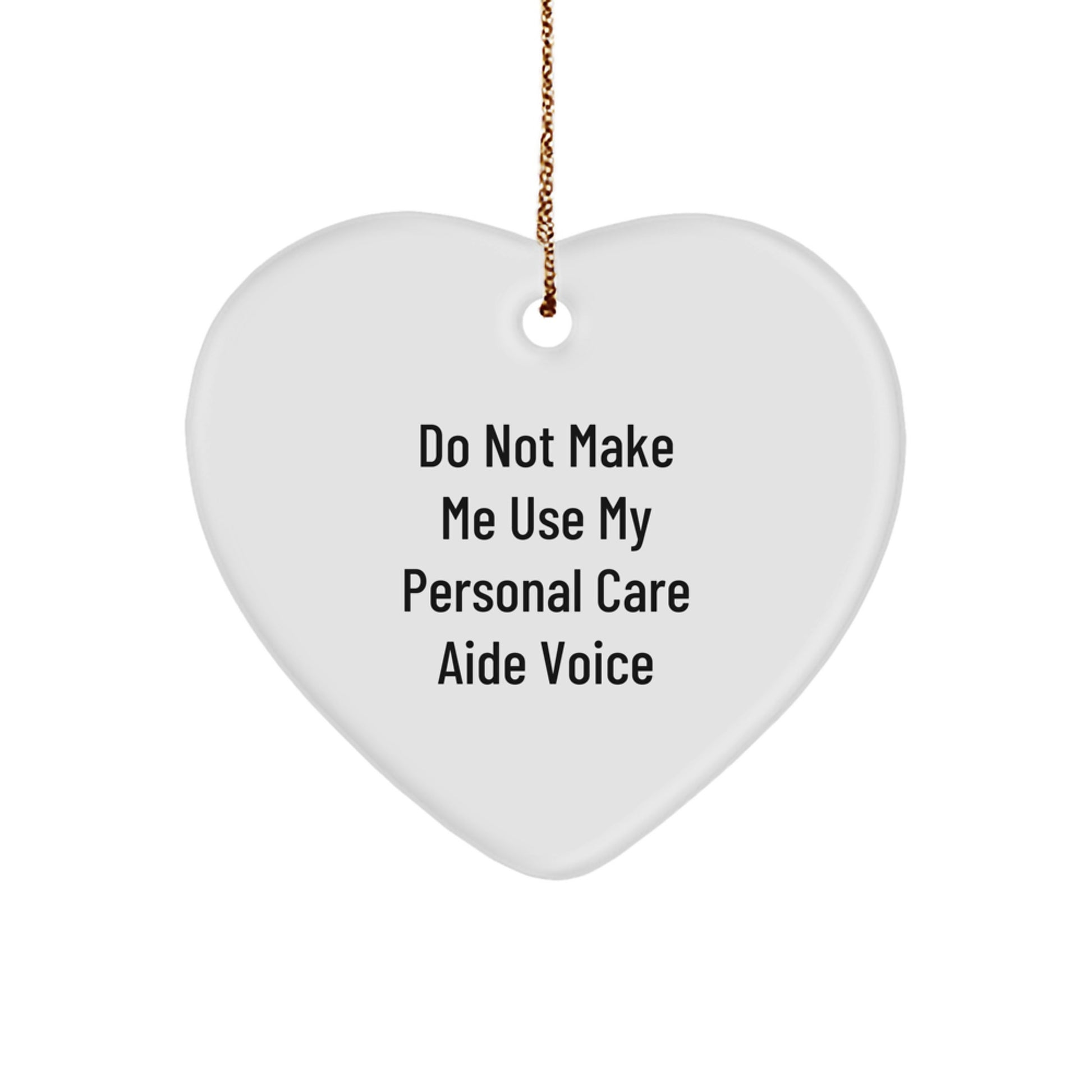 Personal Care Aide Heart Ornament Keepsake Christmas Gift for Him - Image 1