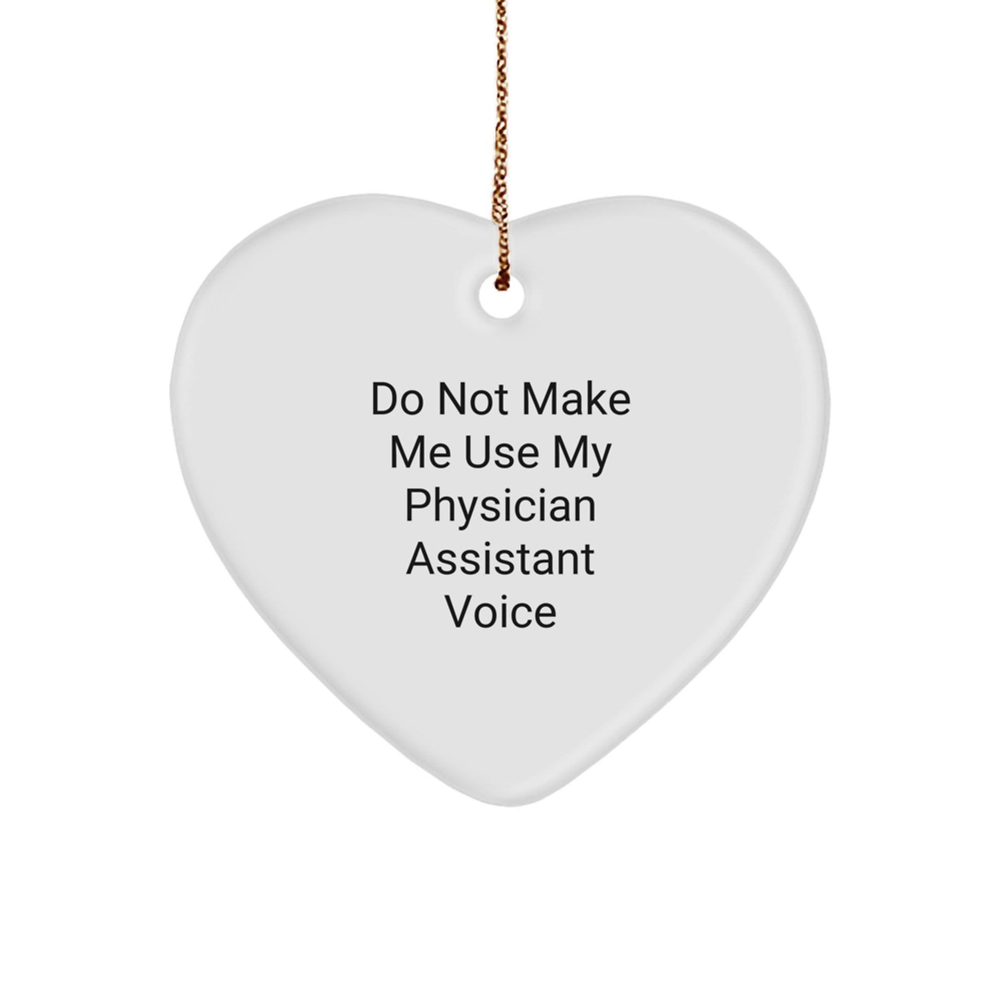 Physician Assistant Heart Ornament for Family Treasure Christmas Gift - Image 1