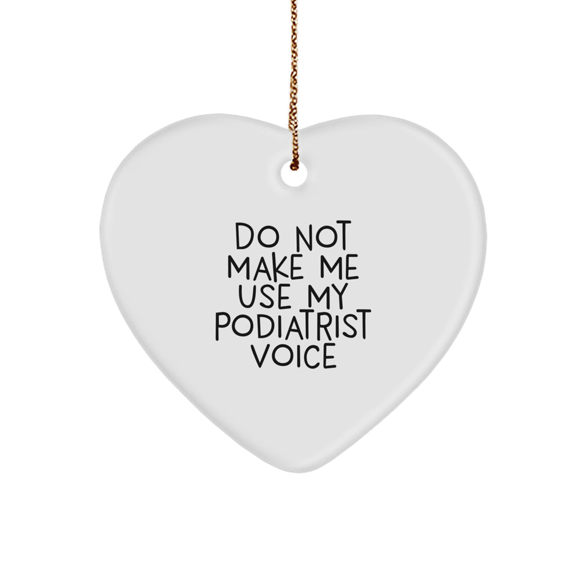 Podiatrist Heart Ornament Idea for Coworkers Christmas Gift - Image 1