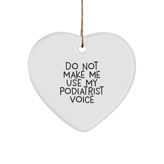 Podiatrist Heart Ornament Idea for Coworkers Christmas Gift - Image 1