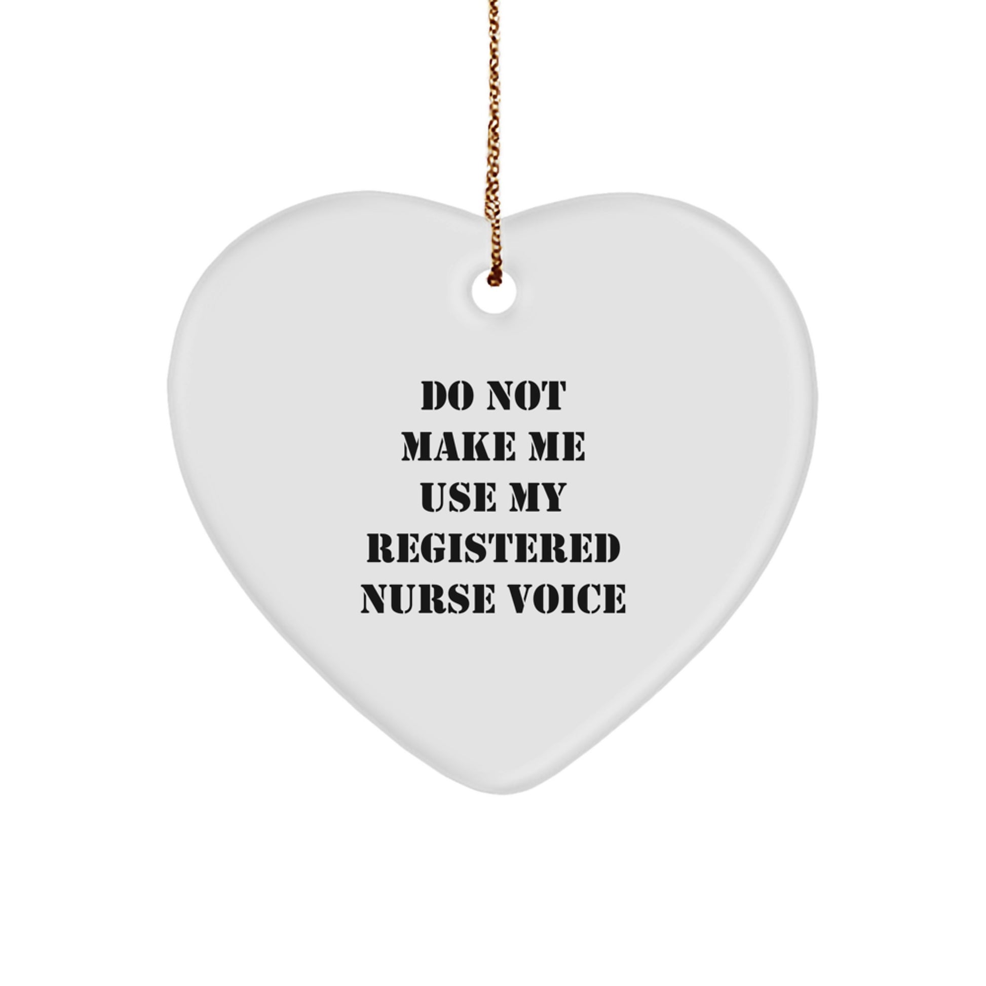 Registered Nurse Heart Christmas Ornament Gift for Family Holiday - Image 1