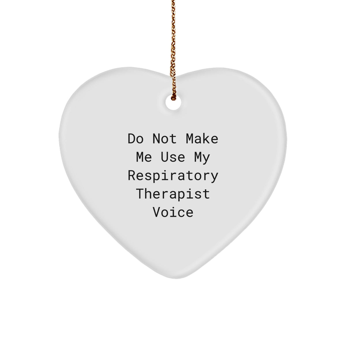 Respiratory Therapist Favorite Heart Ornament for Kids Christmas Gift - Image 1